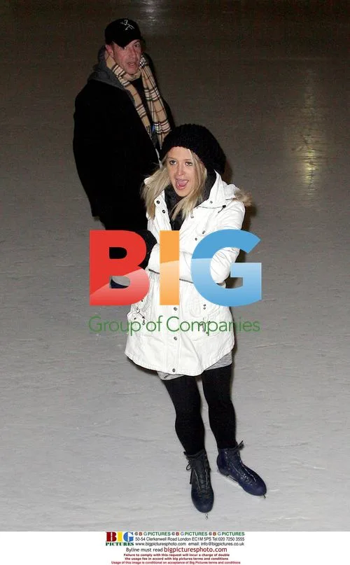 Michael Lohan and Kate Major ice skating