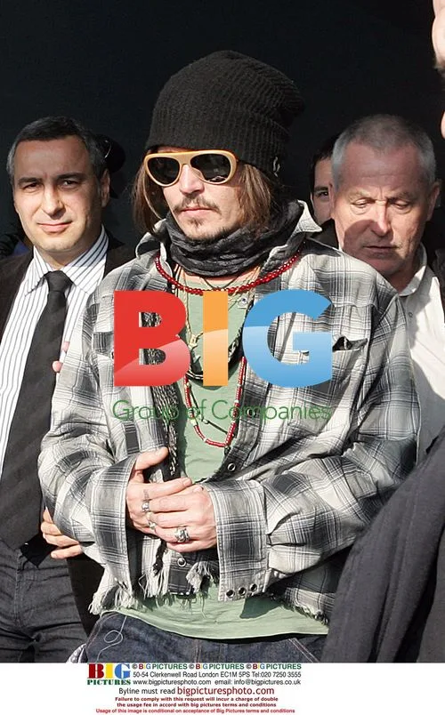 Johnny Depp Arrives in Belgrade