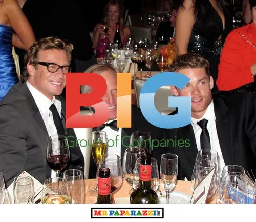 Simon Baker and Greg Norman at G'Day USA 2010