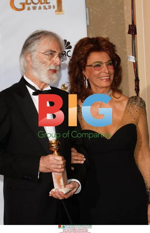 Haneke and Loren at Golden Globes