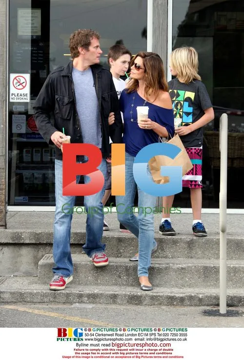 Cindy Crawford and Family in Malibu
