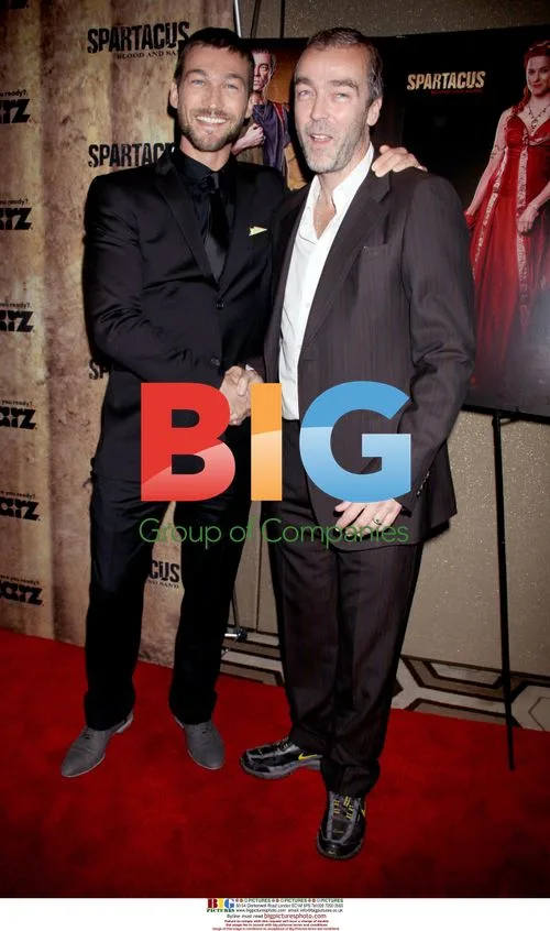 Andy Whitfield and John Hannah at 'Spartacus' Premiere
