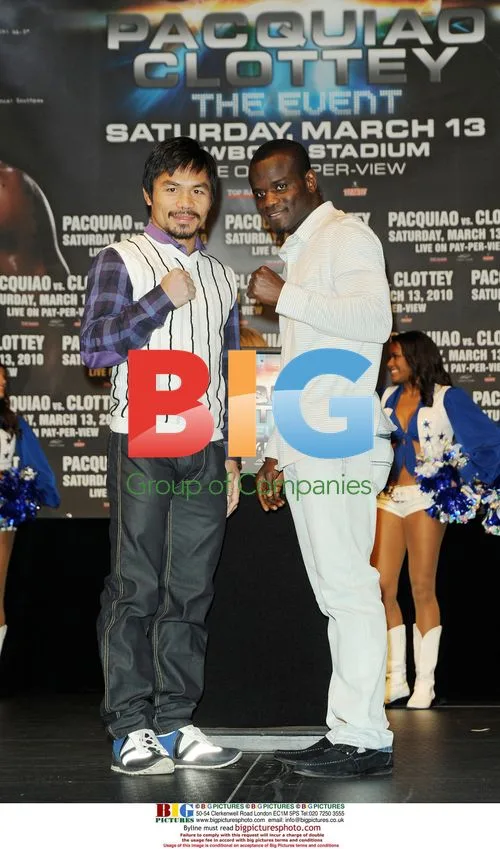 Manny Pacquiao and Joshua Clottey at Press Conference
