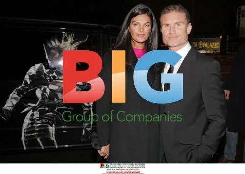 David Coulthard and Karen Power at Mercedes-Benz Fashion Week