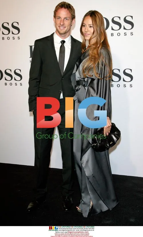Jenson Button and Jessica Michibata at BOSS Black Fashion Week