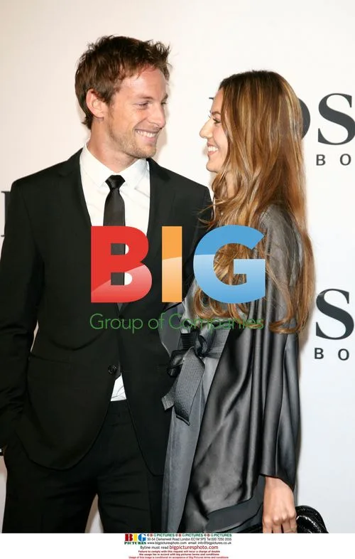 Jenson Button and Jessica Michibata at BOSS Black Fashion Show