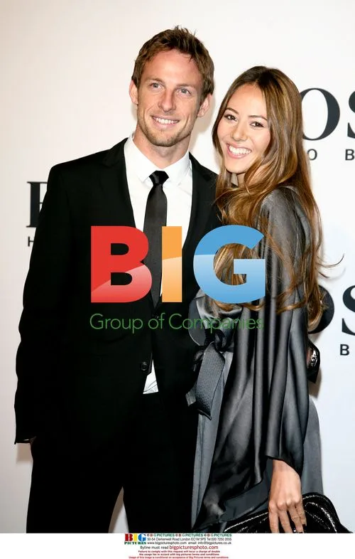 Jenson Button and Jessica Michibata at BOSS Black Fashion Show