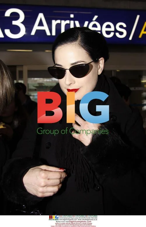 Dita von Teese Arrives in Nice for NRJ Music Awards