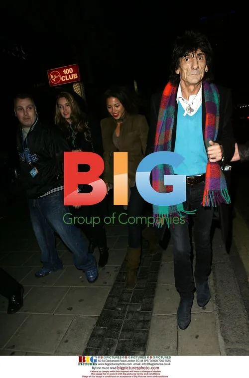 Ronnie Wood arrives at 100 Club