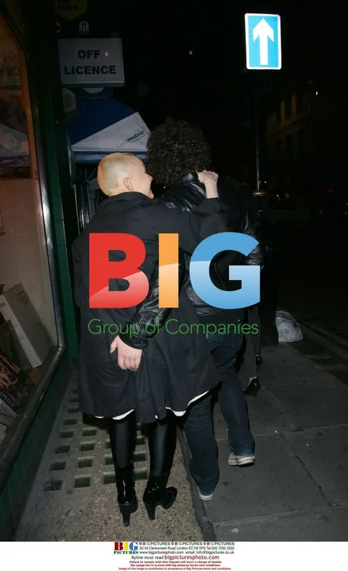 Gail Porter Leaving Soho Club in London