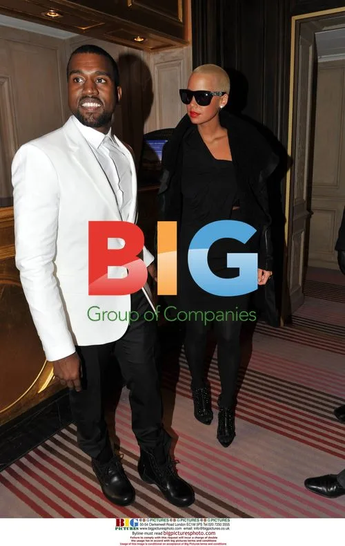 Kanye West and Amber Rose at Givenchy Show