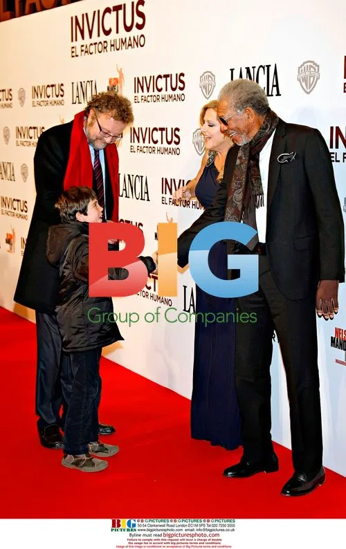 Morgan Freeman & Lori McCreary at 'Invictus' Premiere
