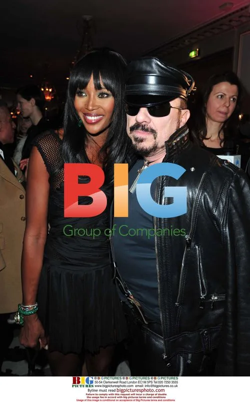 Naomi Campbell and Peter Marino at Fashion Dinner for AIDS