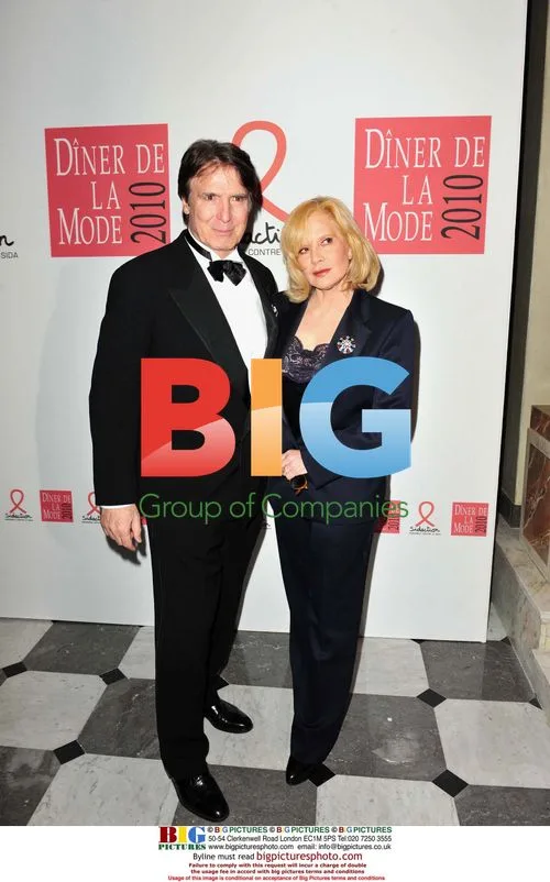 Sylvie Vartan and Tony Scotti at Fashion Dinner for AIDS