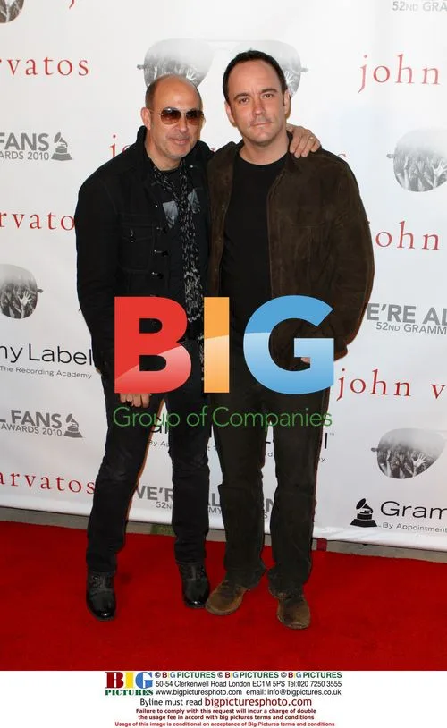 John Varvatos and Dave Matthews at Grammy Event