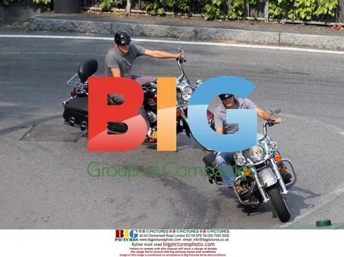 George Clooney and Woody Harrelson Motorcycle Ride
