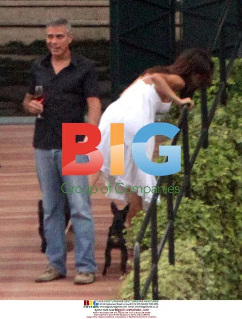 Elisabetta Canalis and George Clooney