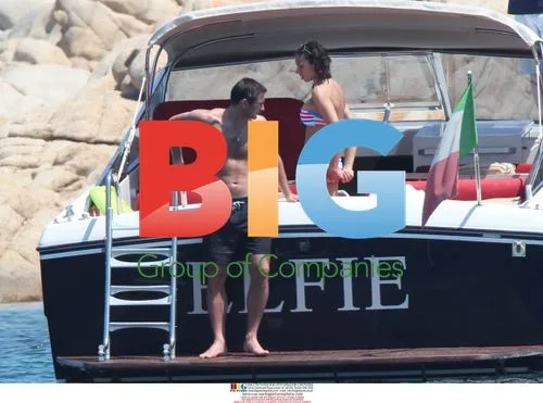 Frank Lampard and Christine Bleakley on Boat in Italy