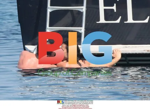 Frank Lampard and Christine Bleakley on Boat in Italy
