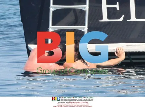 Frank Lampard and Christine Bleakley on Boat in Italy