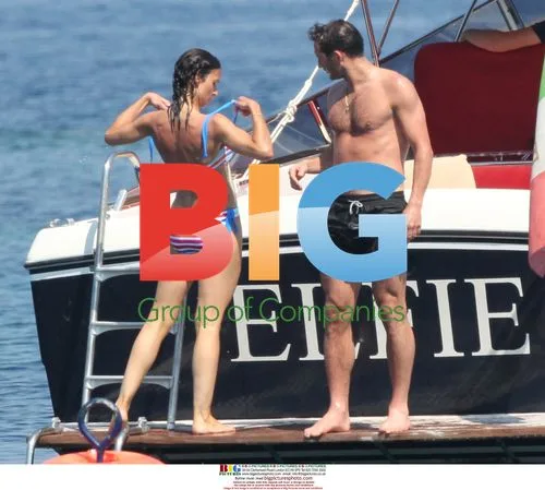 Frank Lampard and Christine Bleakley on Boat in Italy