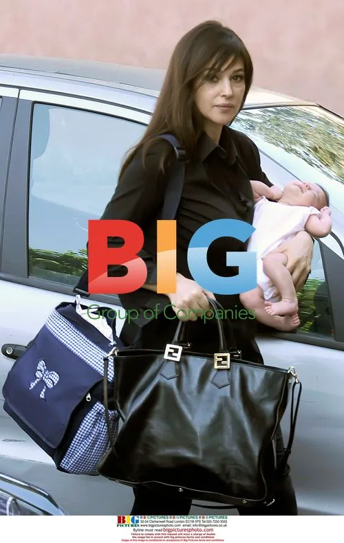 Monica Bellucci with newborn daughter