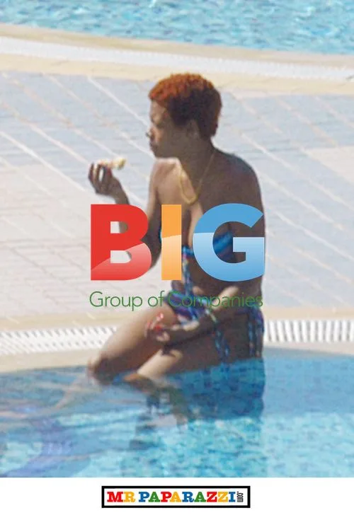 Kelis Sunbathing with Son in Malta