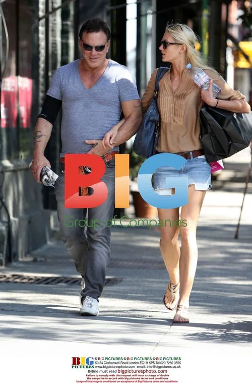 Mickey Rourke out in New York
