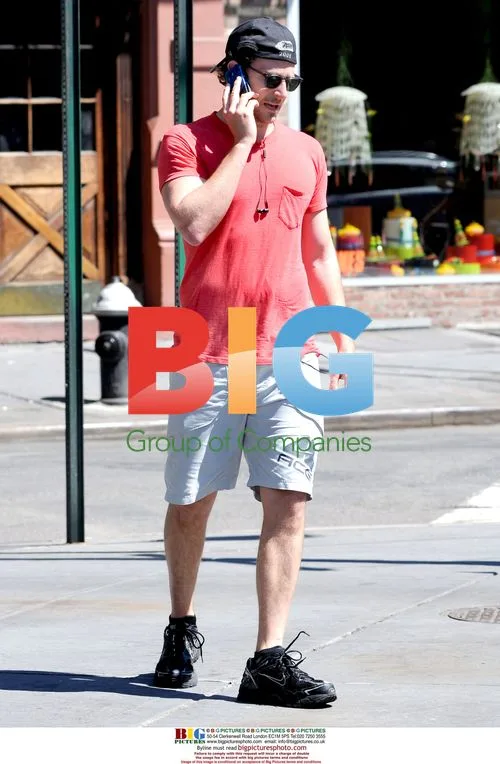 Bradley Cooper Talking on Phone in West Village