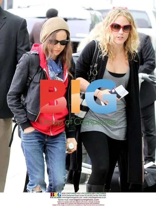 Actress Ellen Page at LAX