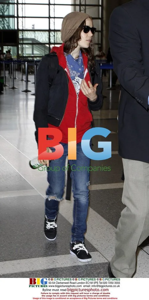 Actress Ellen Page at LAX