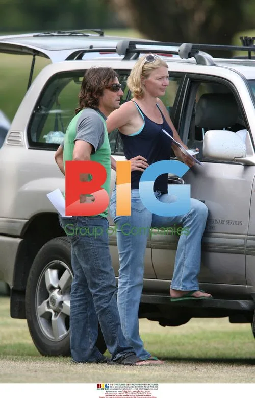 Jodie Kidd and Boyfriend Watch Polo