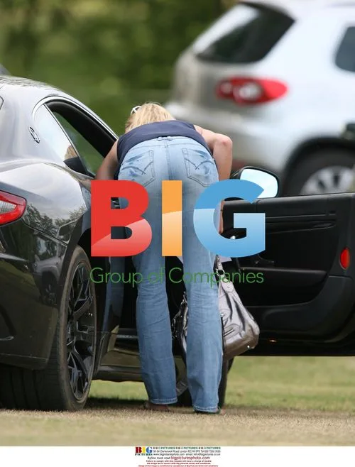 Jodie Kidd and boyfriend at polo event