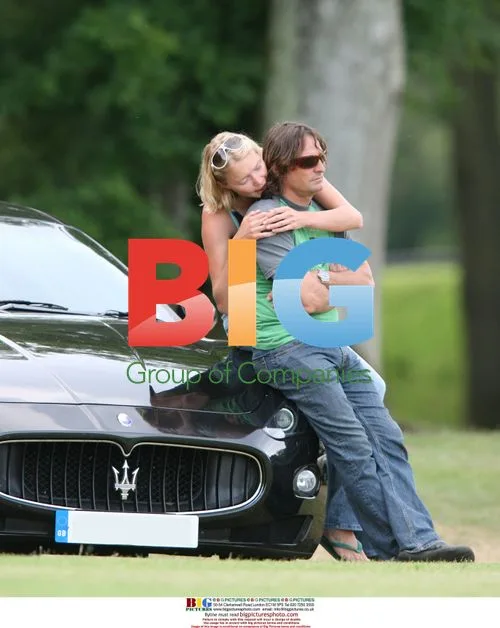 Jodie Kidd and Andrea Vianni at Polo Match