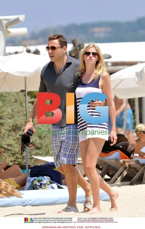 David Walliams and Lara Stone's Romantic Beach Break