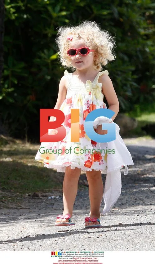 Peter Andre and Daughter Princess Arrive Home