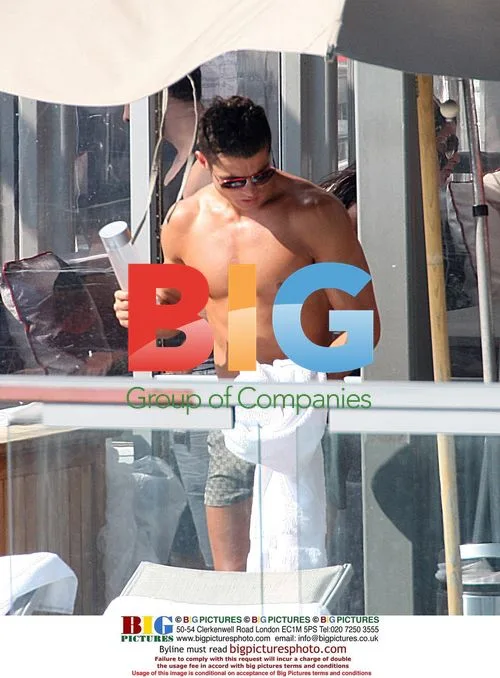Cristiano Ronaldo at Gansevoort Hotel Rooftop