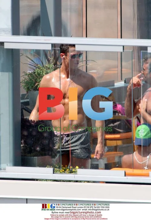 Cristiano Ronaldo Poolside in NYC