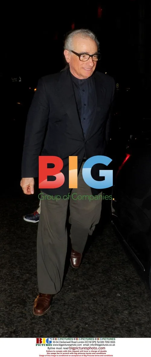Martin Scorsese Leaving Nobu in London