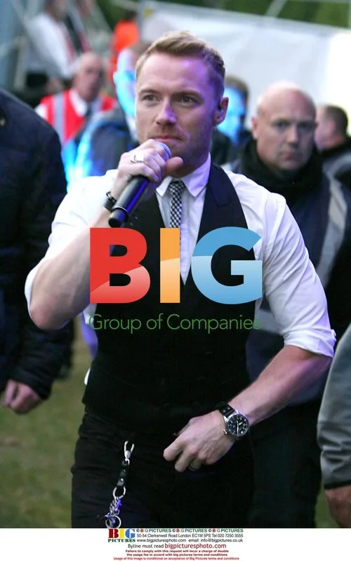 Ronan Keating performs in Wigan after cheating scandal