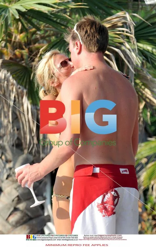 Geri Halliwell and Henry Beckwith in France