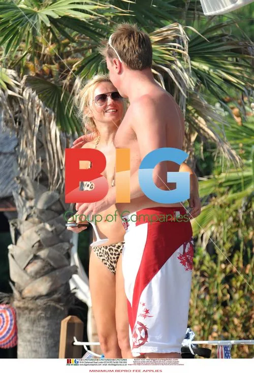 Geri Halliwell and Henry Beckwith in France