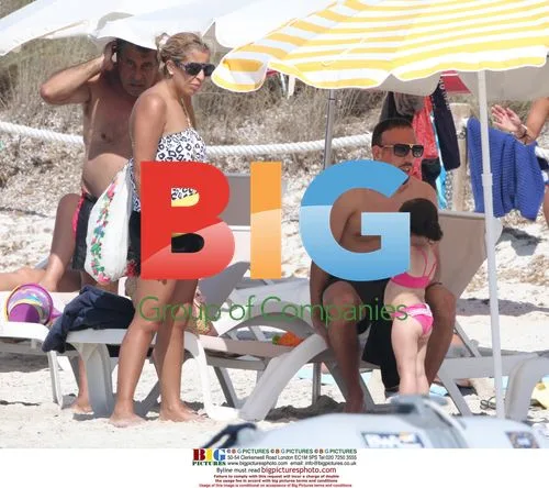 Franck Ribery on Family Vacation in Spain