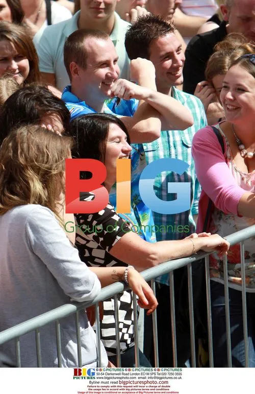 Andy Whyment Queues for X-Factor Audition