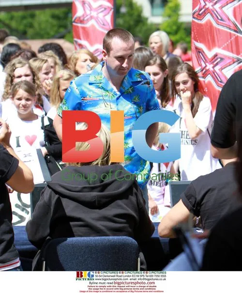 Andy Whyment at X-Factor Auditions