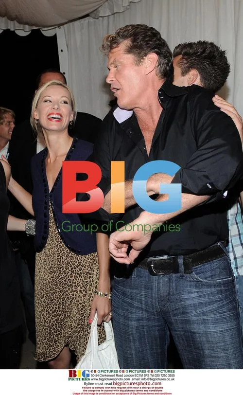 David Hasselhoff with daughters at Austria concert