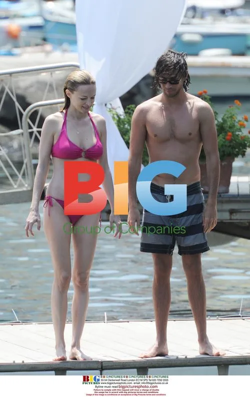 Heather Graham and boyfriend on holiday in Italy