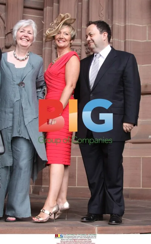 Hugh Sachs and Kim Cattrall at Liverpool University