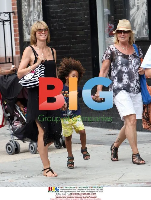 Heidi Klum with children in NYC
