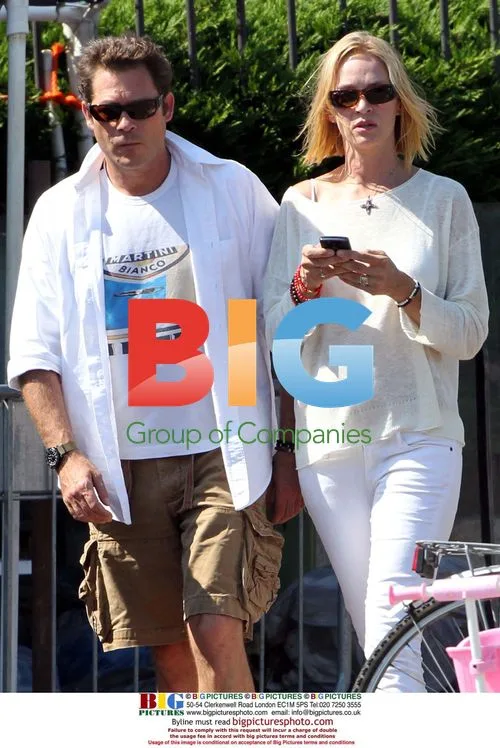 Uma Thurman and Arpad Busson Boat Ride at Clooney\'s Villa